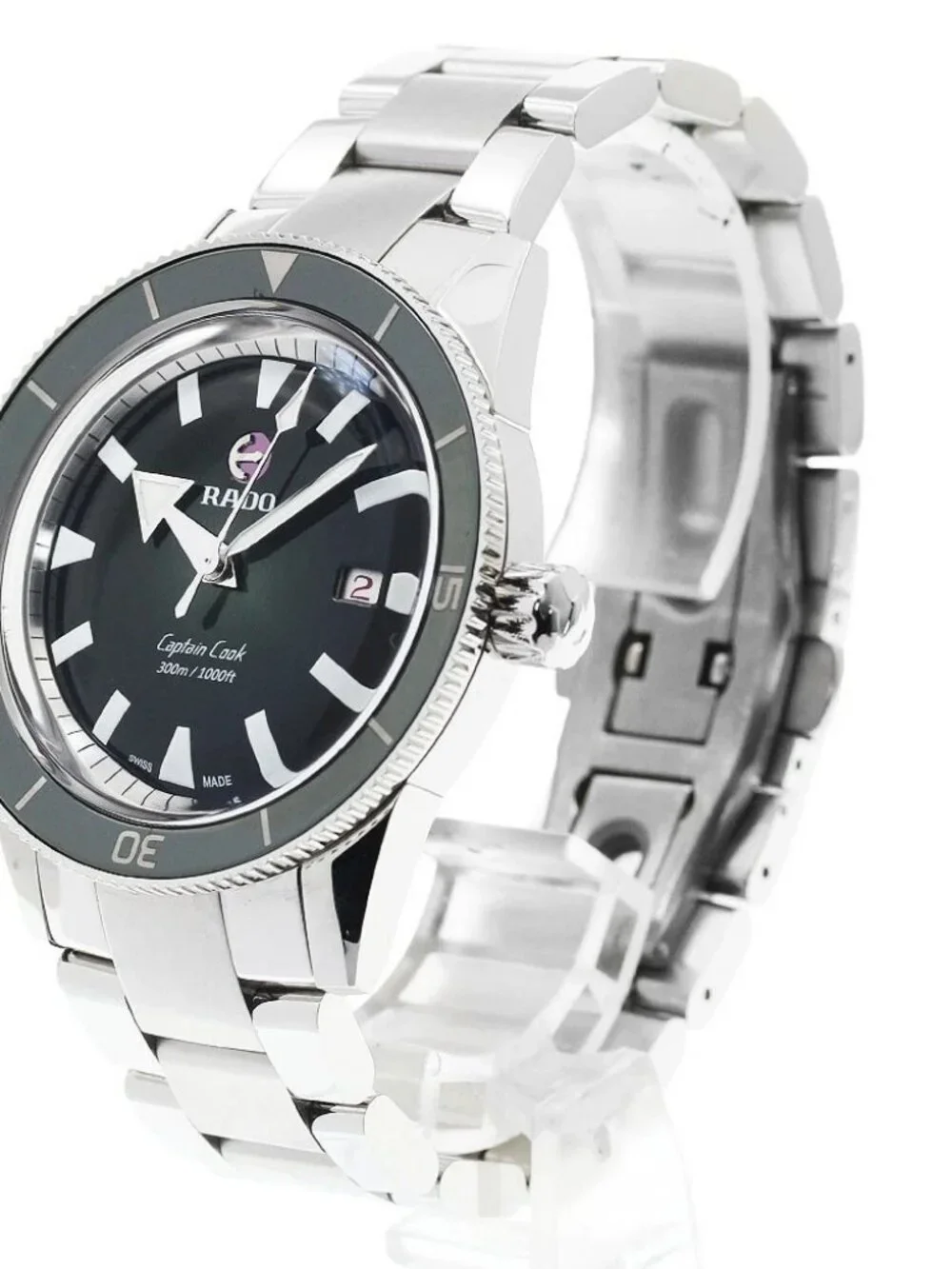 RADO Captain Cook Automatic R32105313 green Dial Automatic Men's Watch_